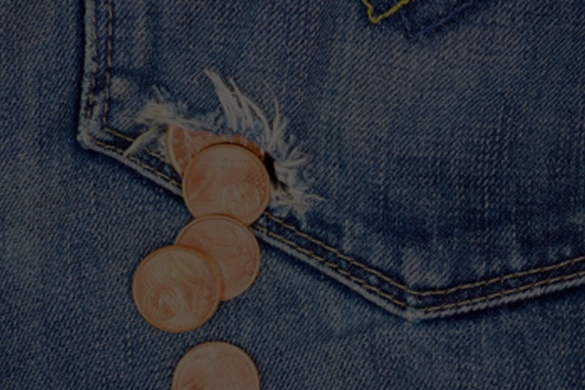 Money is leaving pocket with ahole