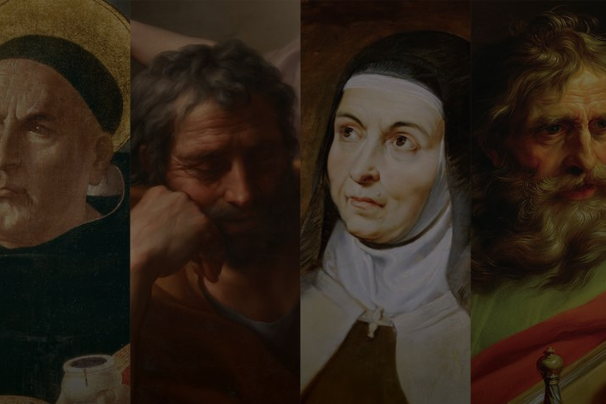Illustration of Saints with four temperaments and money habits in Catholic life